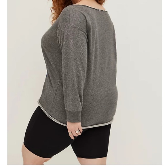 NWT TORRID DISNEY LILO & STITCH OFF SHOULDER SWEATSHIRT - Picture 4 of 5